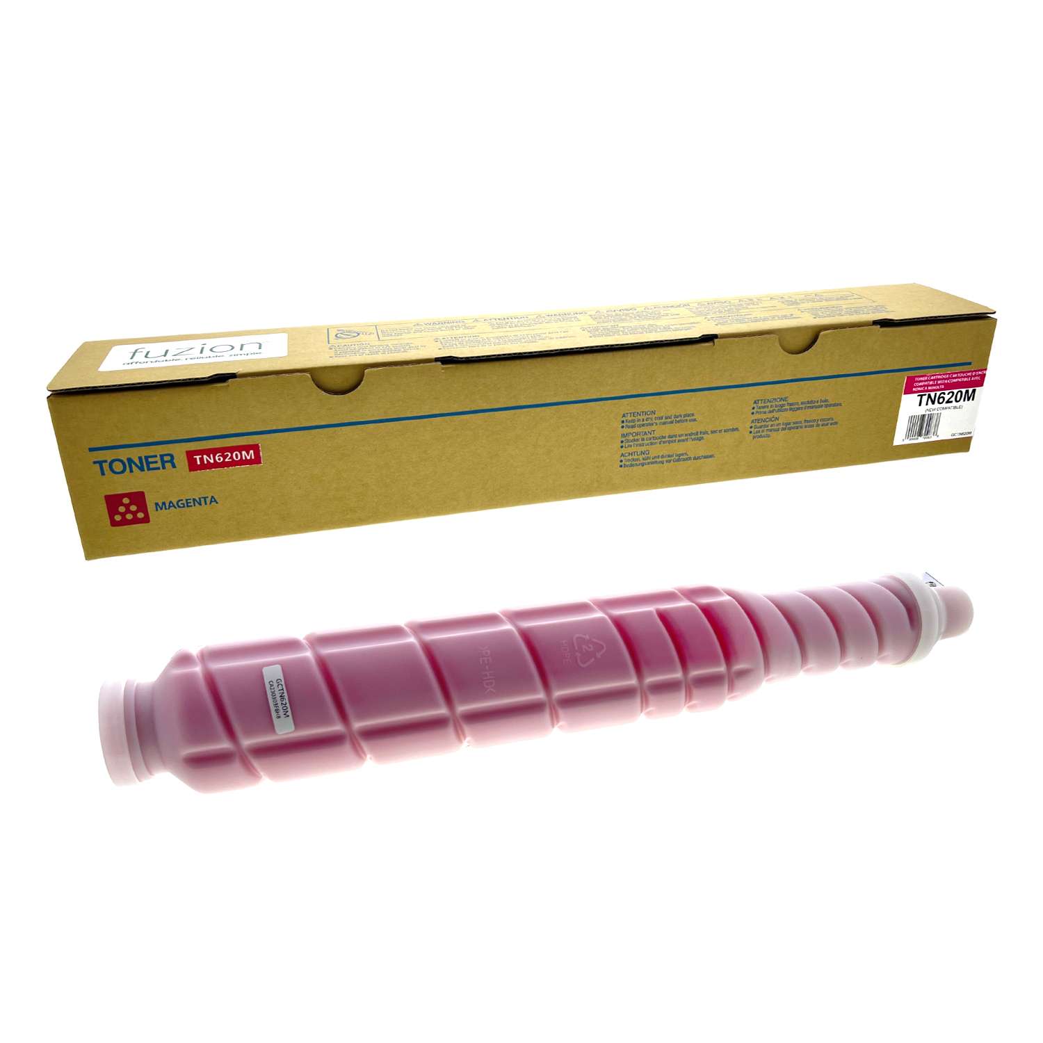 Konica MinoltaTN-620M Compatible Toner Cartridge - Magenta - Fuzion