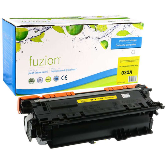 HP CF032A (646A) Compatible Toner Cartridge - Yellow - Fuzion