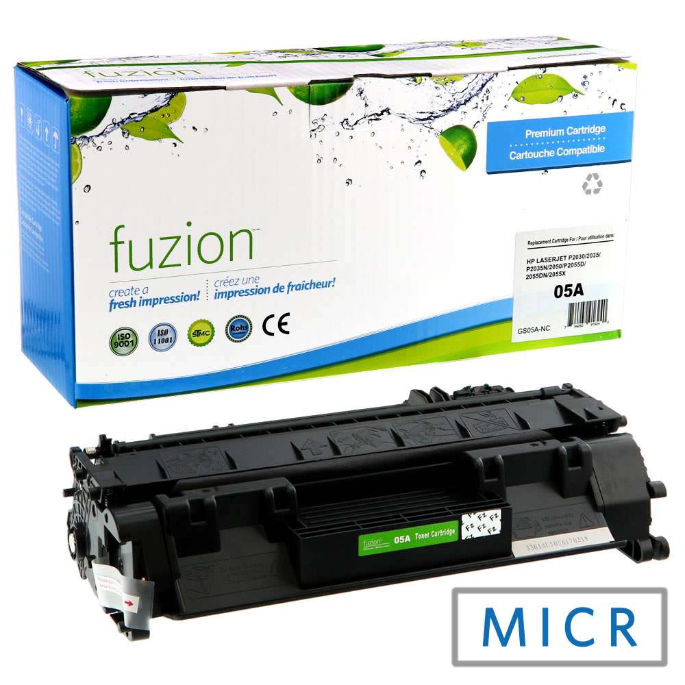 HP CE505A (05A) Remanufactured MICR Toner Cartridge - Fuzion