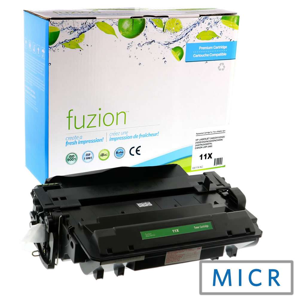 HP Q6511X (11X) Remanufactured MICR Toner Cartridge - Fuzion