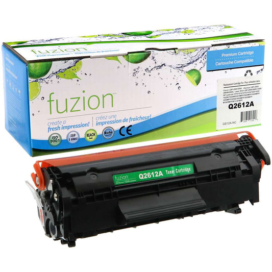 HP Q2612A (12A) Compatible Toner Cartridge- Black - Fuzion