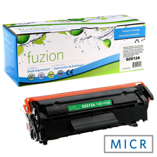 HP Q2612A (12A) Remanufactured MICR Toner Cartridge - Fuzion