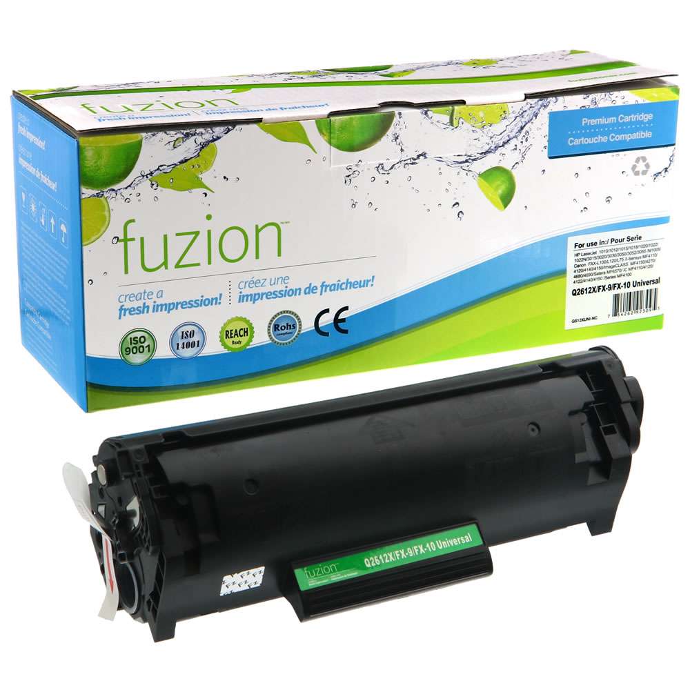 HP Q2612X (12X) Universal Compatible Toner Cartridge - Black - Fuzion
