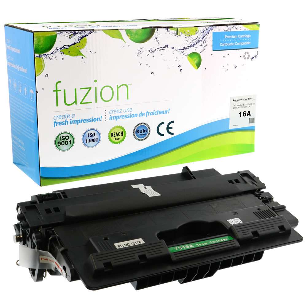 HP Q7516A (16A) Compatible Toner Cartridge- Black - Fuzion
