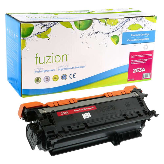 HP CE253A (504A) Remanufactured Toner Cartridge - Magenta - Fuzion