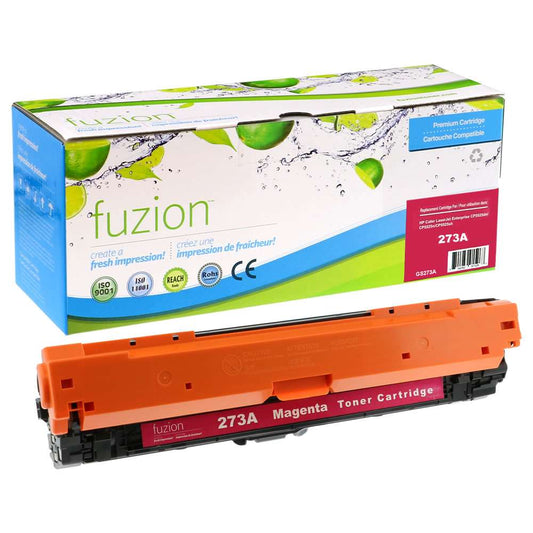 HP CE273A (650A) Remanufactured Toner Cartridge - Magenta - Fuzion