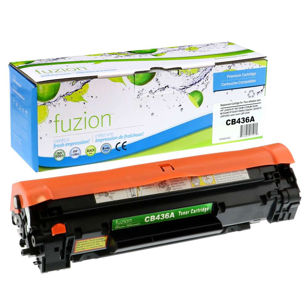 HP CB436A (36A) Compatible Toner Cartridge - Black - Fuzion