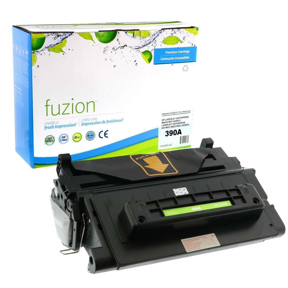 HP CE390A (90A) Compatible Toner Cartridge - Black - Fuzion