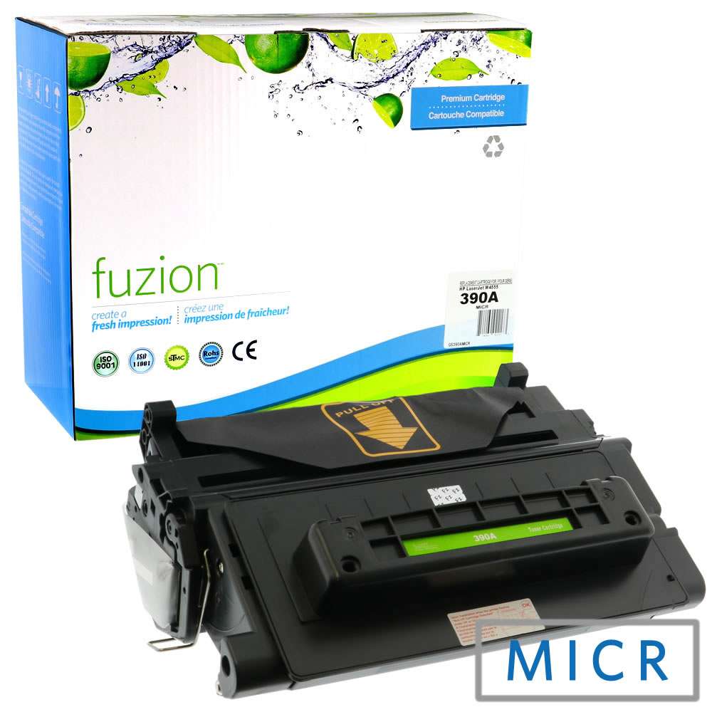 HP CE390A (90A) Remanufactured MICR Toner Cartridge - Fuzion