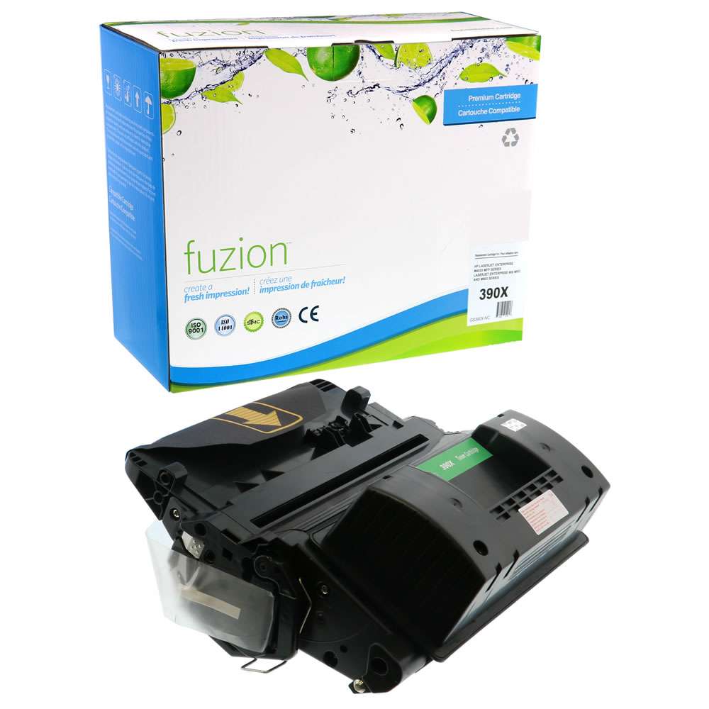 HP CE390X (90X) Compatible Toner Cartridge High Yield - Black - Fuzion