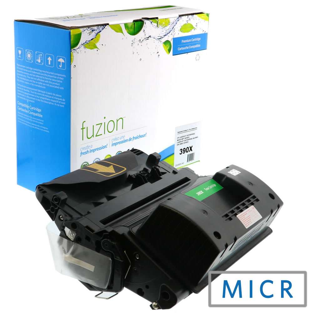 HP CE390X (90X) Remanufactured MICR Toner Cartridge - Fuzion