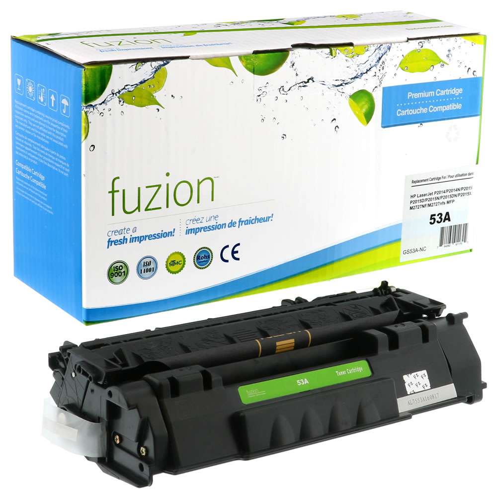 HP Q7553A (53A) Compatible Toner Cartridge - Black - Fuzion