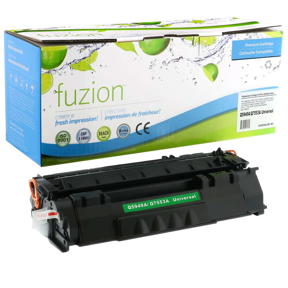 HP Q5949A/Q7553A (49A/53A)Universal Compatible Toner Cartridge - Black - Fuzion