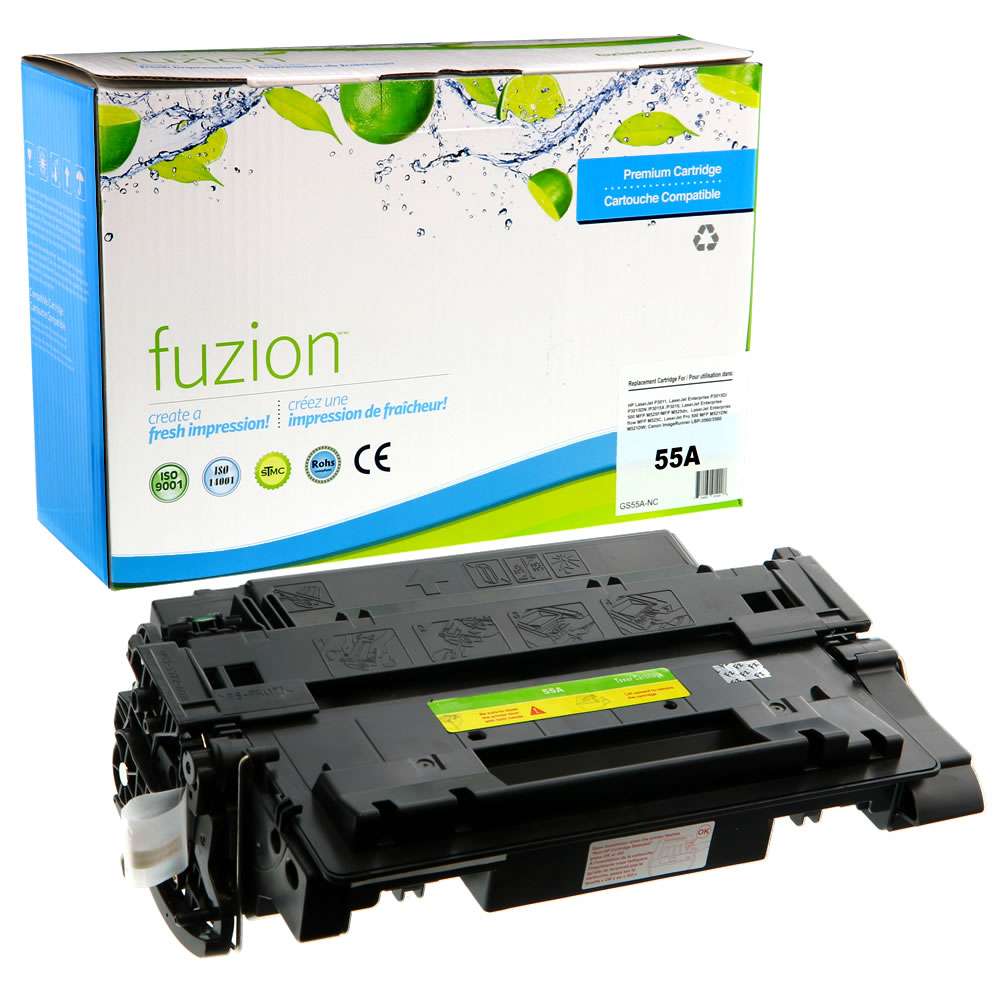 HP CE255A (55A) Compatible Toner Cartridge - Black - Fuzion
