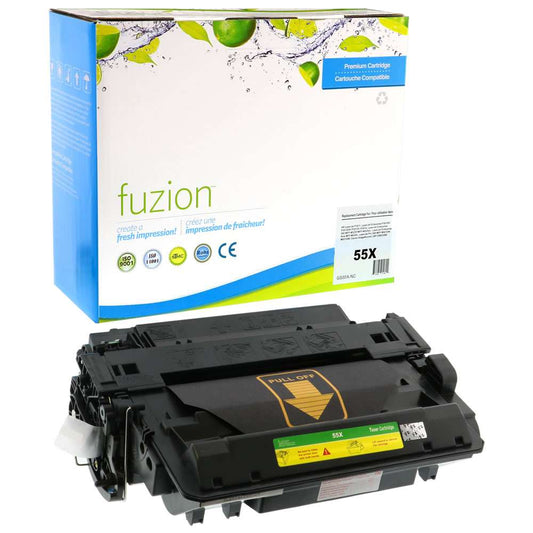 HP CE255X (55X) Compatible Toner Cartridge High Yield - Black - Fuzion
