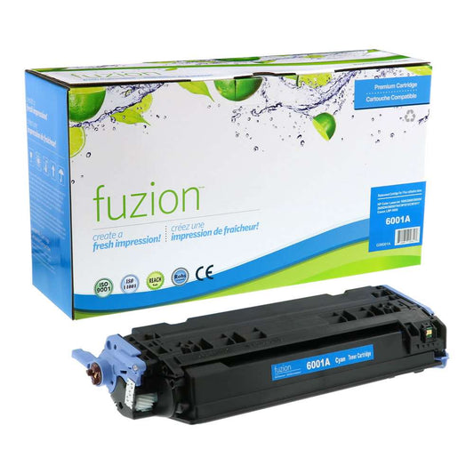 HP Q6001A (124A) Remanufactured Toner Cartridge - Cyan - Fuzion
