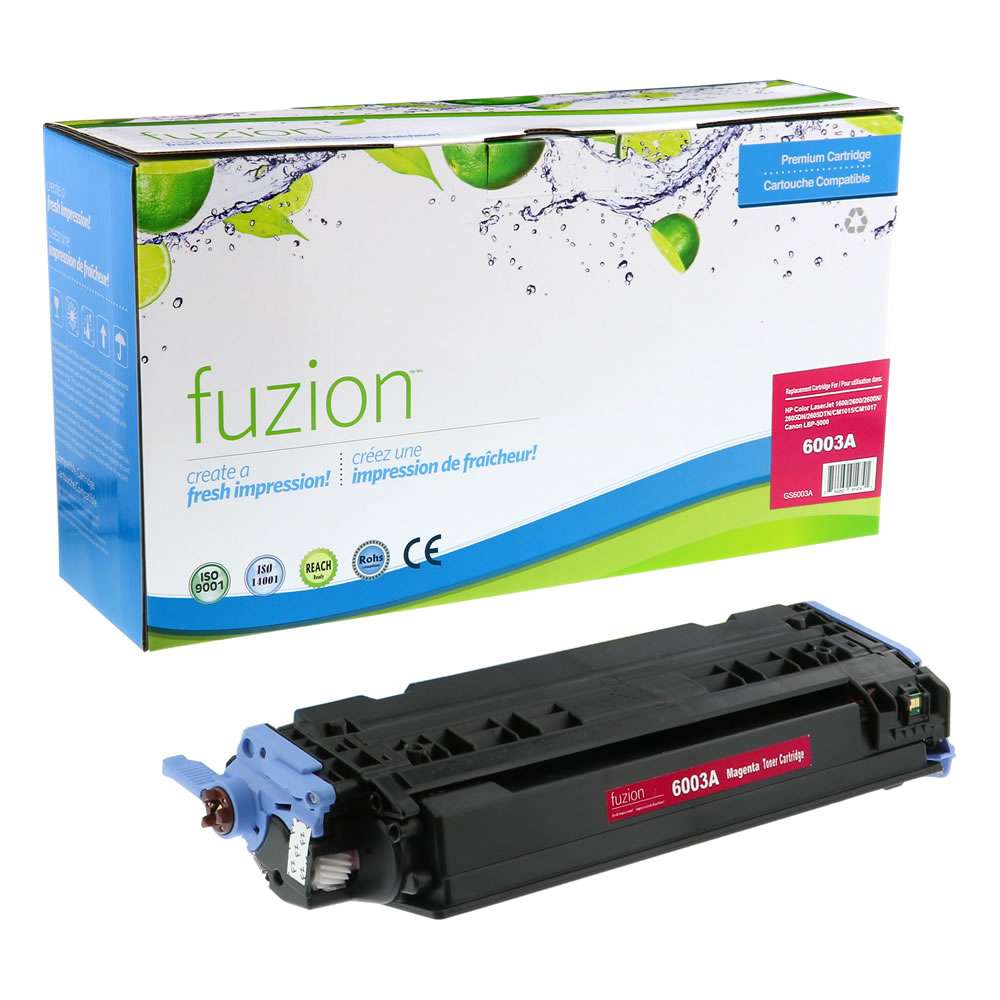 HP Q6003A (124A) Remanufactured Toner Cartridge - Magenta - Fuzion