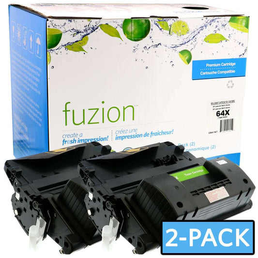 HP CC364X (64X) Compatible Toner Cartridge (2) - Fuzion
