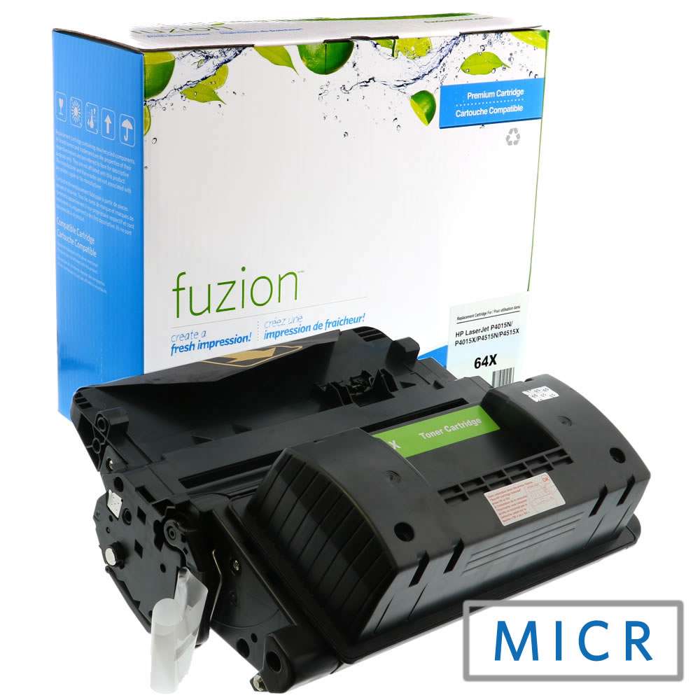 HP CC364X (64X) Remanufactured MICR Toner Cartridge - Fuzion