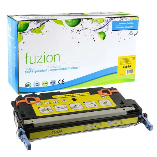 HP Q7582A (503A) Remanufactured Toner Cartridge - Yellow - Fuzion
