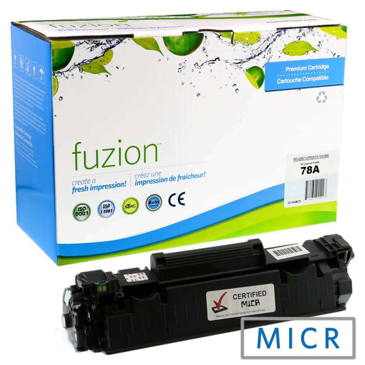 HP CE278A (78A) Remanufactured MICR Toner Cartridge - Fuzion