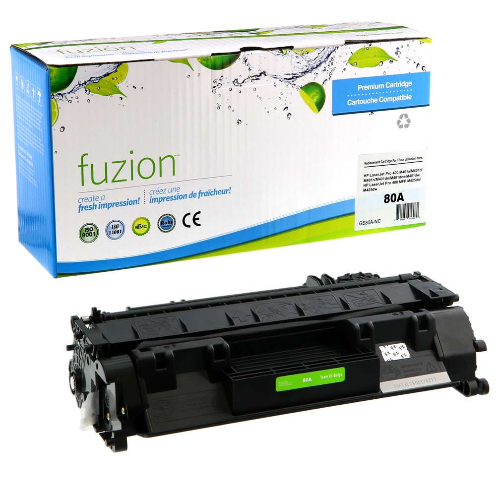 HP CF280A (80A) Compatible Toner Cartridge - Black - Fuzion