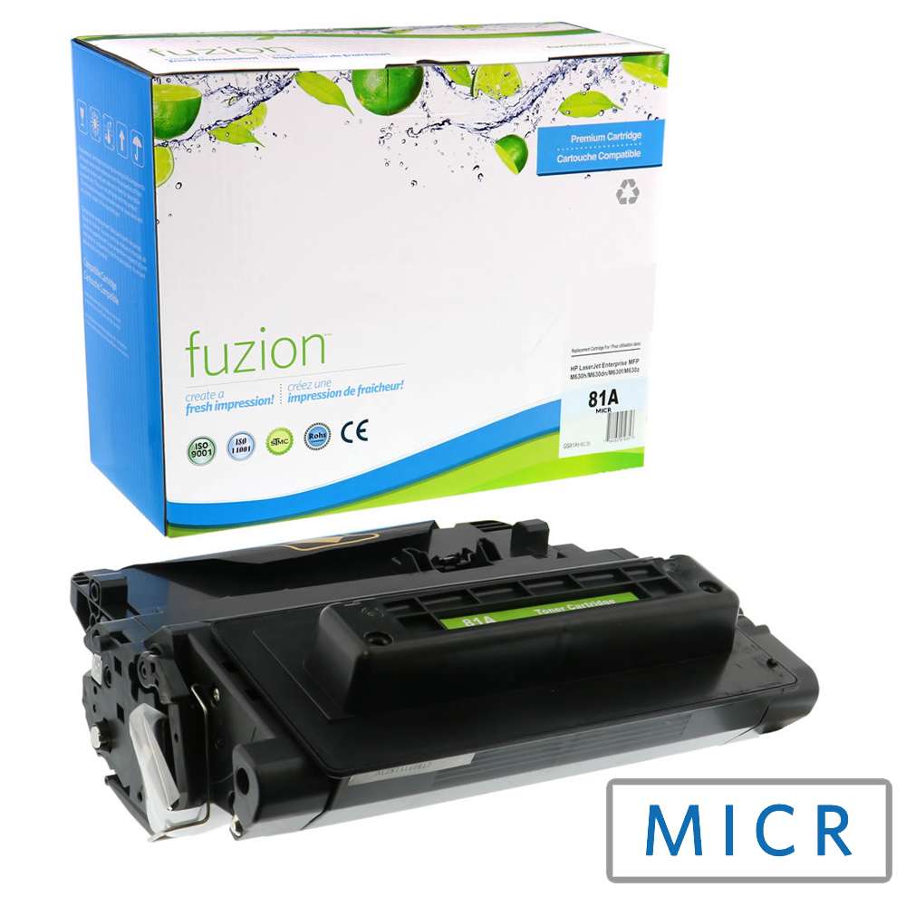 HP CF281A (81A) Remanufactured MICR Toner Cartridge - Fuzion