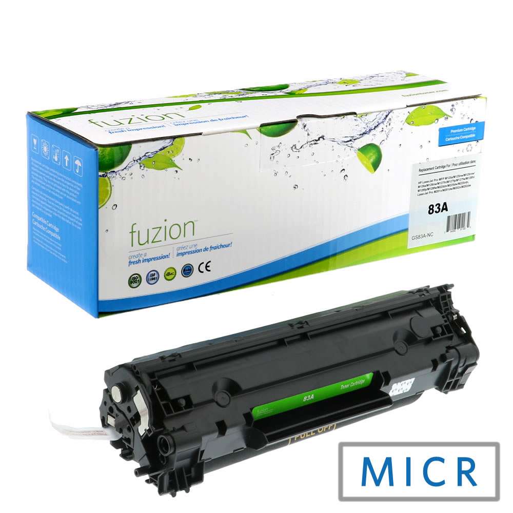 HP CF283A (83A) Remanufactured MICR Toner Cartridge - Fuzion