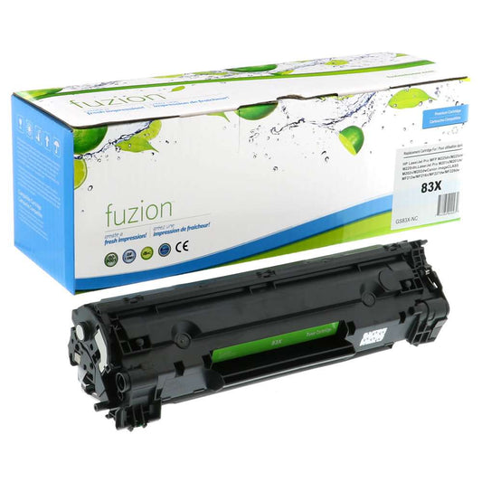 HP CF283X (83X) Compatible Toner Cartridge High Yield - Black - Fuzion