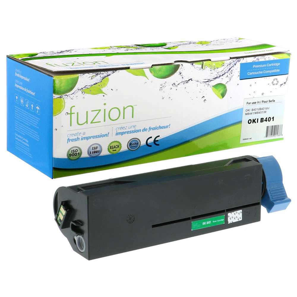 Okidata 44992405 Compatible Toner Cartridge - Black - Fuzion