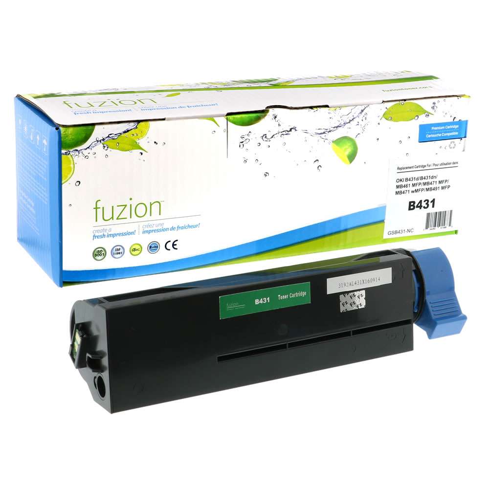 Okidata 44574901 Compatible Toner Cartridge - Black - Fuzion