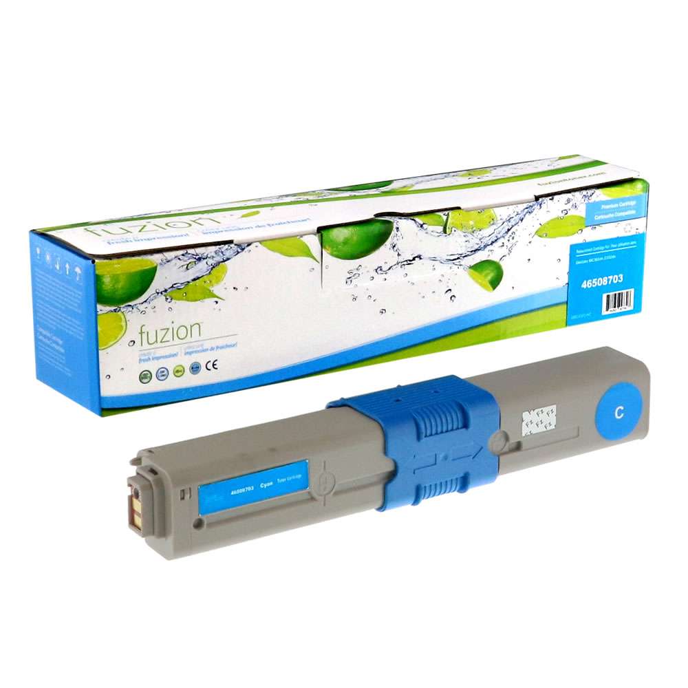 Okidata 46508703 Compatible Toner Cartridge - Cyan - Fuzion