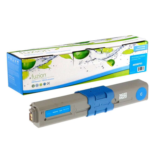 Okidata 46508703 Compatible Toner Cartridge - Cyan - Fuzion
