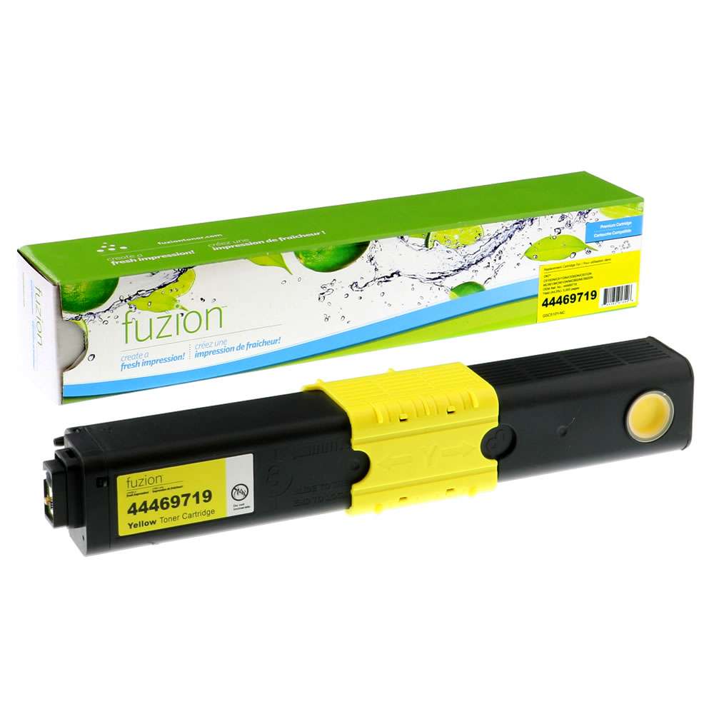 Okidata 44469719 Compatible Toner Cartridge - Yellow - Fuzion