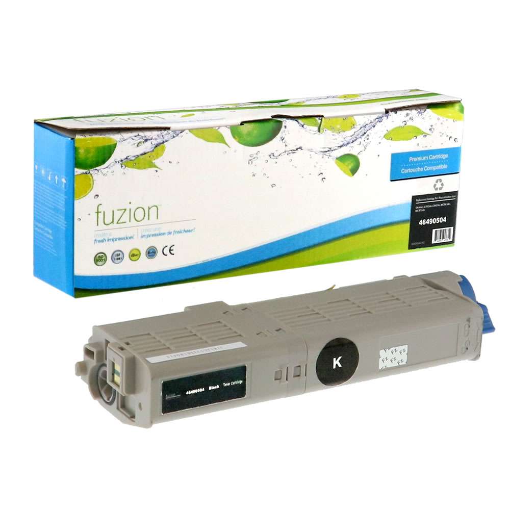 Okidata 46490504 Compatible Toner Cartridge - Black - Fuzion
