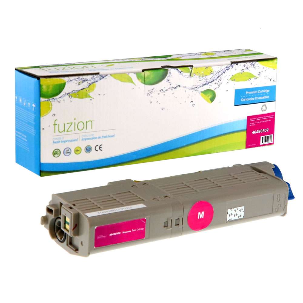 Okidata 46490502 Compatible Toner Cartridge - Magenta - Fuzion
