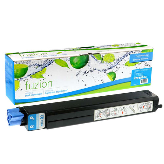 Okidata C9600 Compatible Toner Cartridge - Cyan - Fuzion