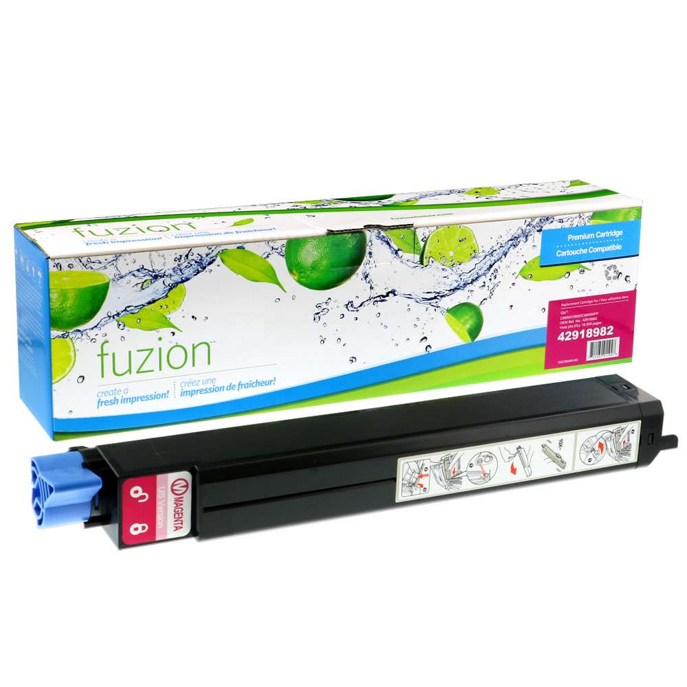 Okidata C9600 Compatible Toner Cartridge - Magenta - Fuzion