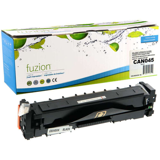 Canon 045H 1246C001 Compatible Toner Cartridge High Yield - Black - Fuzion
