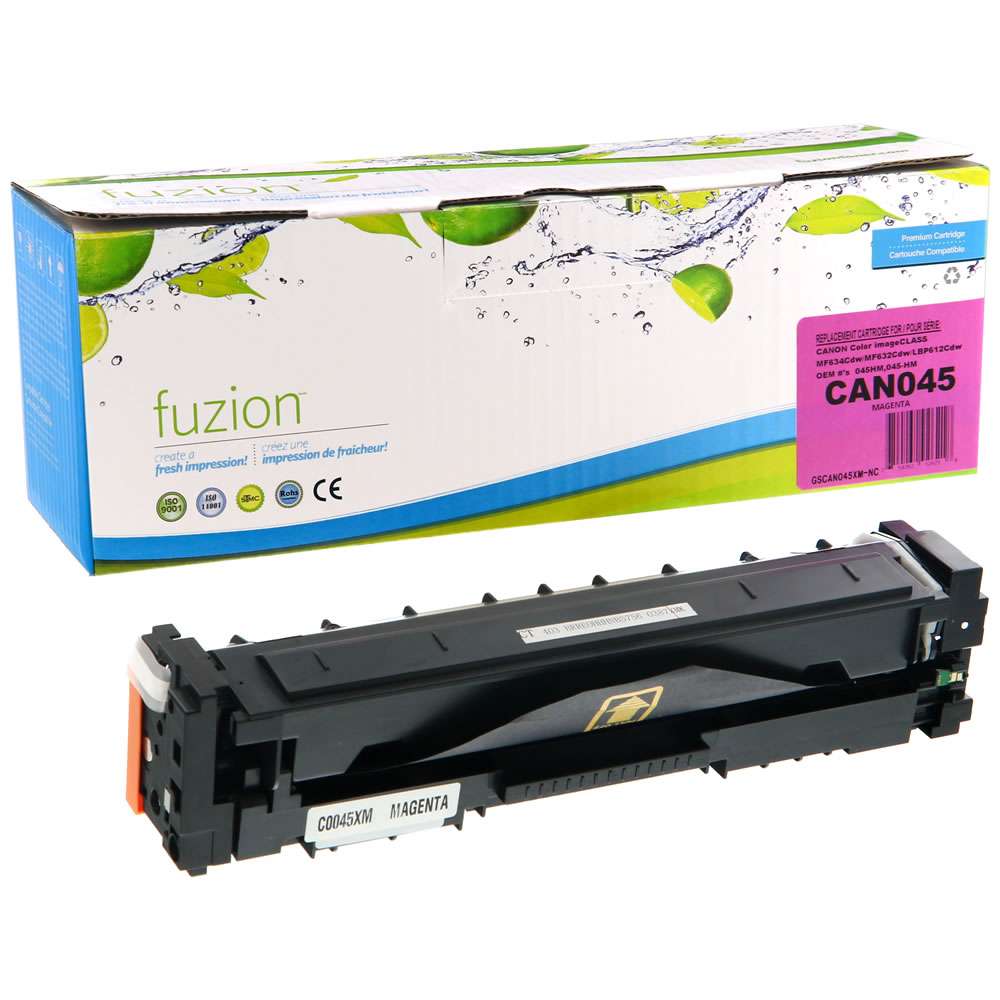 Canon 045H 1244C001 CompatibleToner Cartridge High Yield - Magenta - Fuzion