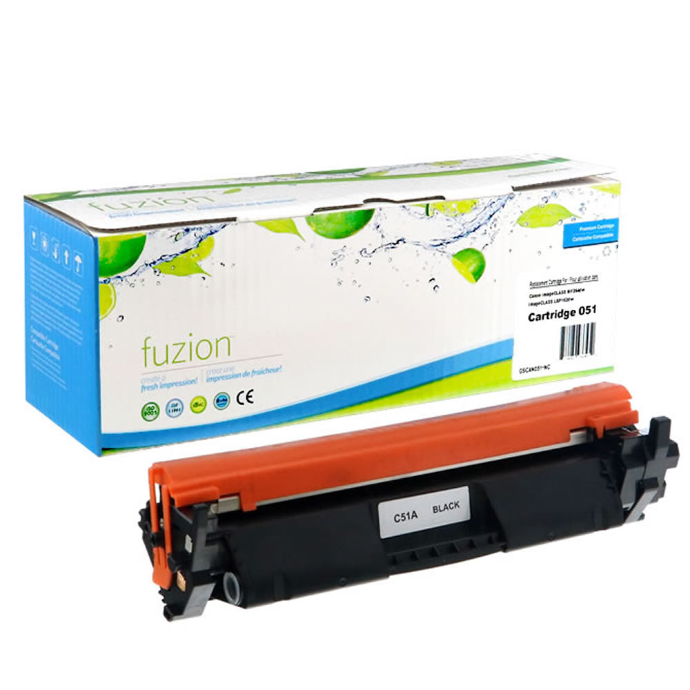 Canon 051 2168C001 Compatible Toner Cartridge - Black - Fuzion