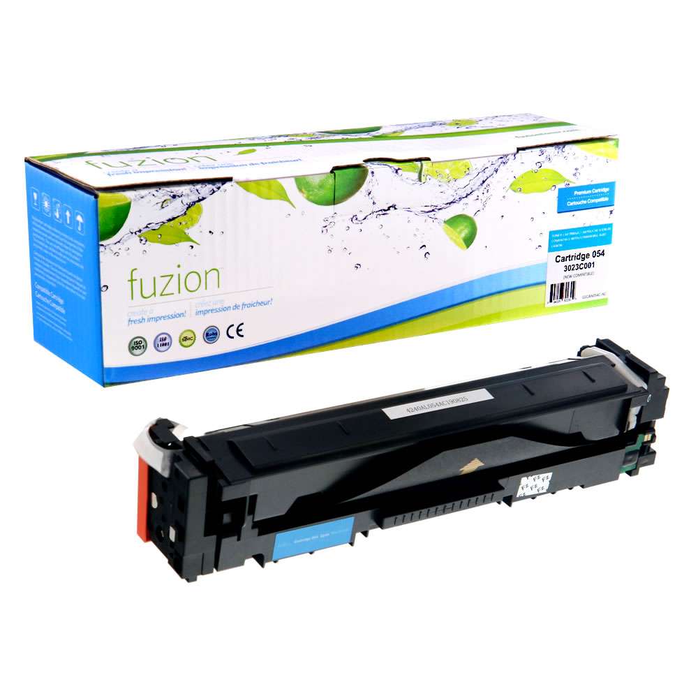 Canon 054C 3023C001 Compatible Toner Cartridge - Cyan - Fuzion