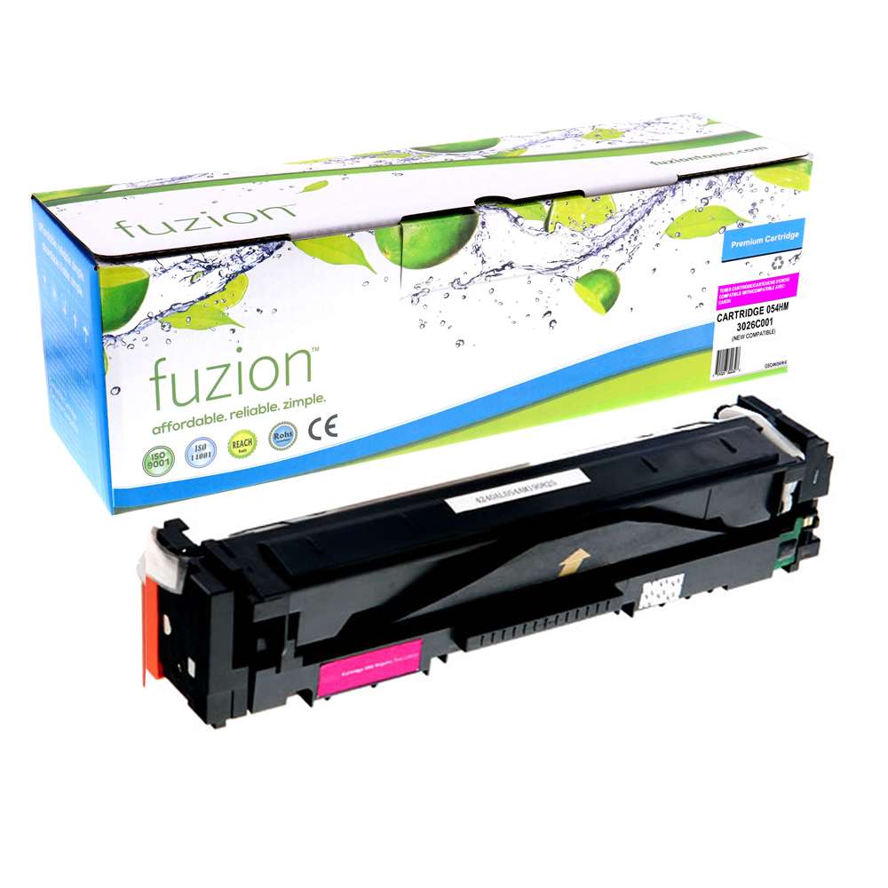 Canon 054HM 3026C001 Compatible Toner Cartridge High Yield - Magenta - Fuzion