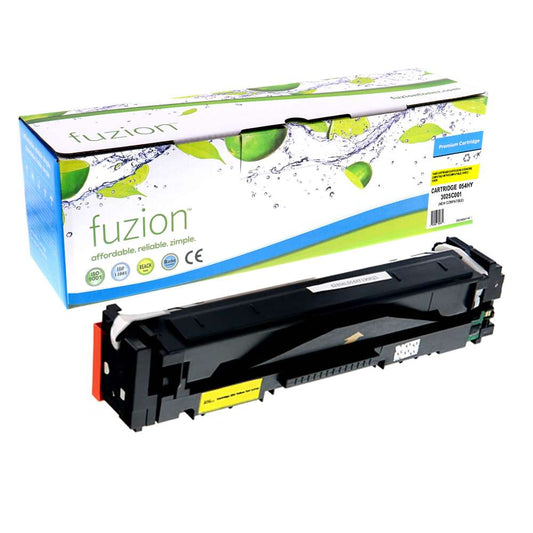 Canon 054HY 3025C001 Compatible Toner Cartridge High Yield - Yellow - Fuzion