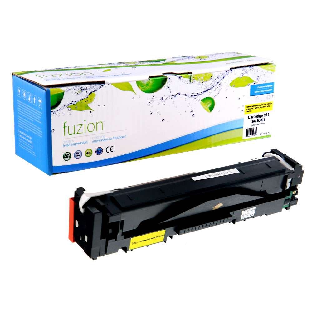 Canon 054Y 3021C001 Compatible Toner Cartridge - Yellow - Fuzion