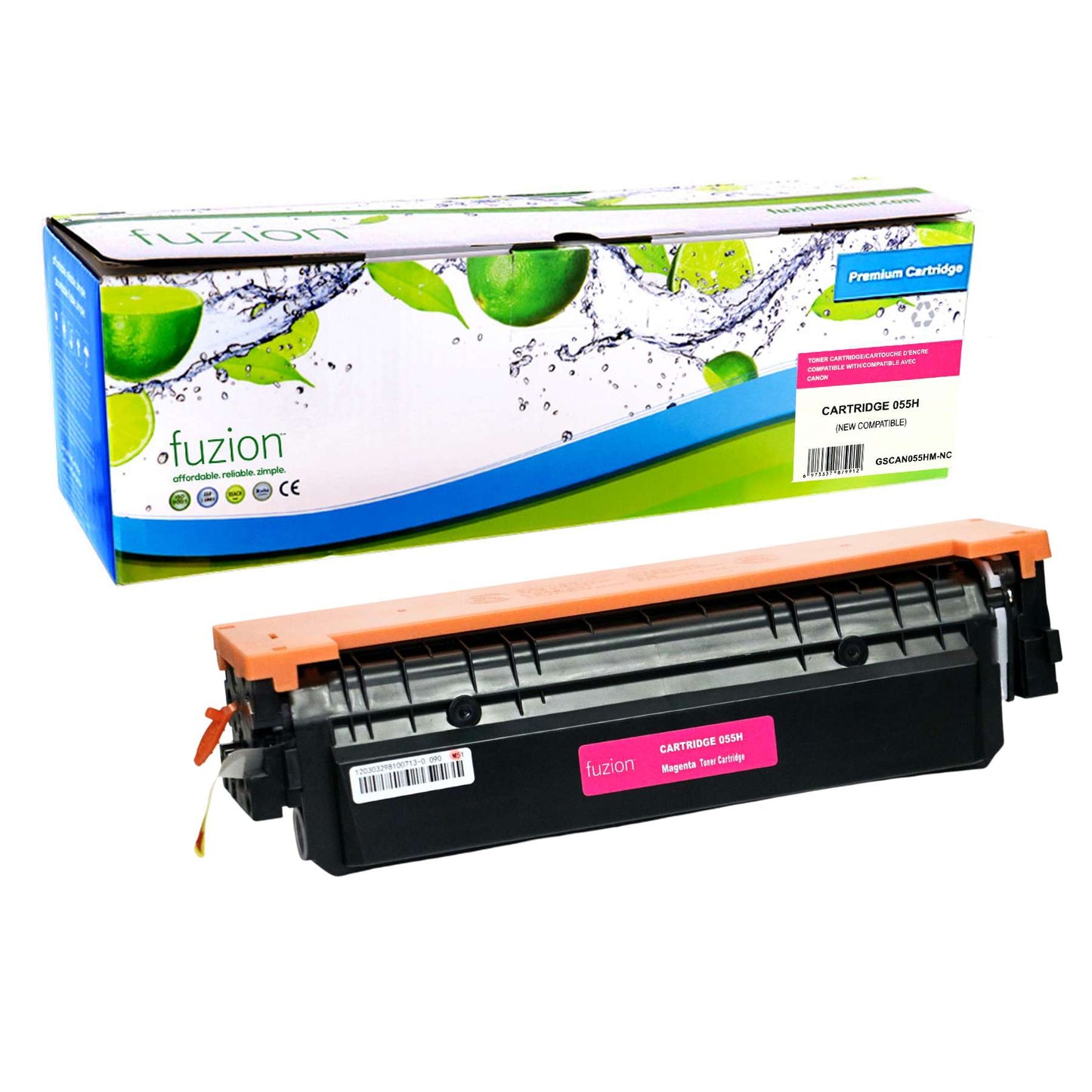 Canon 055H 3018C001 Compatible Toner Cartridge High Yield - Magenta - Fuzion