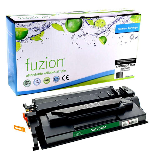 Canon 057H 3010C001 Compatible Toner Cartridge High Yield - Black - Fuzion