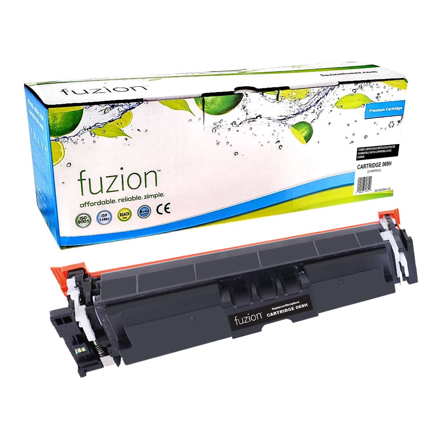 Canon 069H 5098C001 Compatible Toner Cartridge High Yield - Black - Fuzion