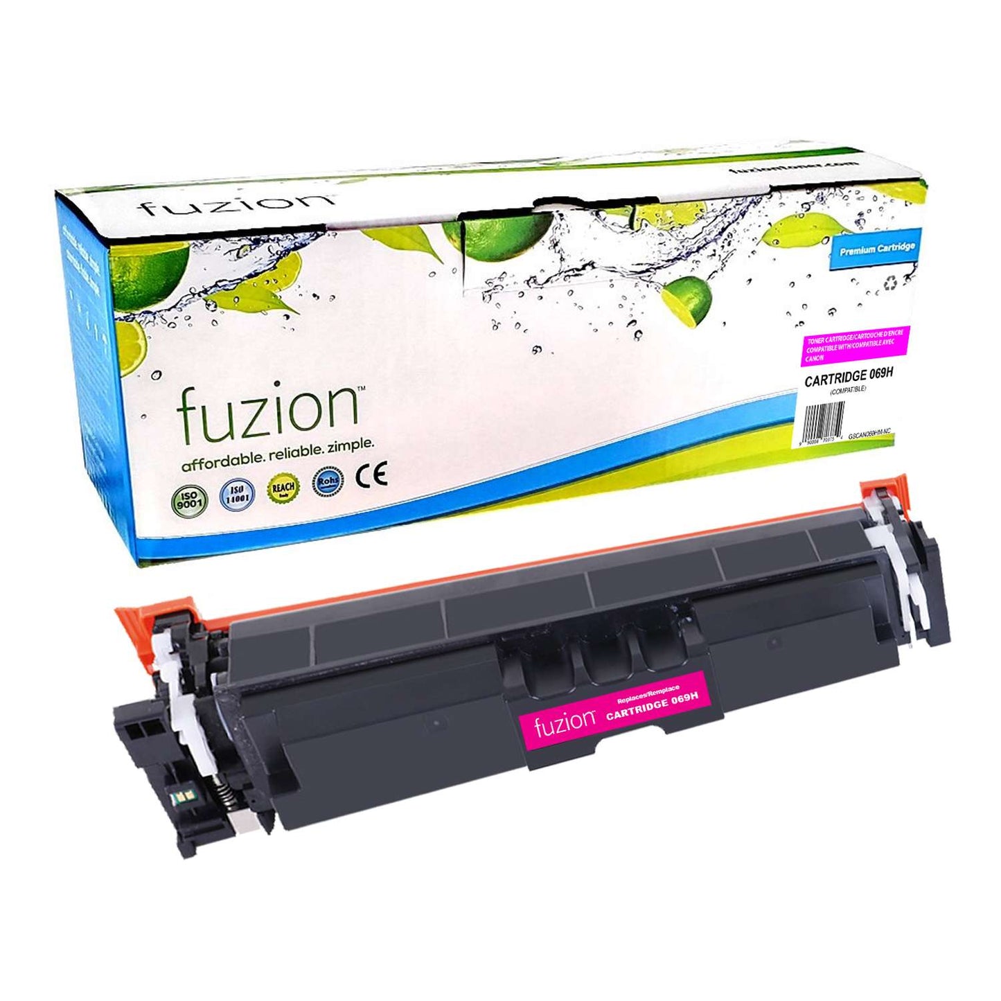 Canon 069H 5096C001 Compatible Toner Cartridge High Yield - Magenta - Fuzion
