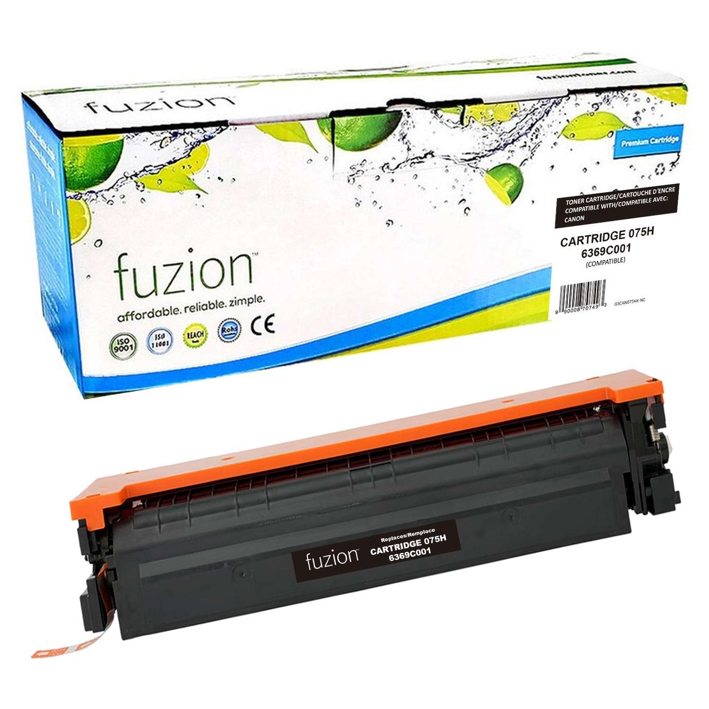 Canon 6369C001 (075H) Compatible Toner High Yield - Black - by Fuzion